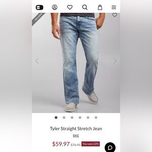 Men’s Buckle Tyler Straight Stretch Jeans